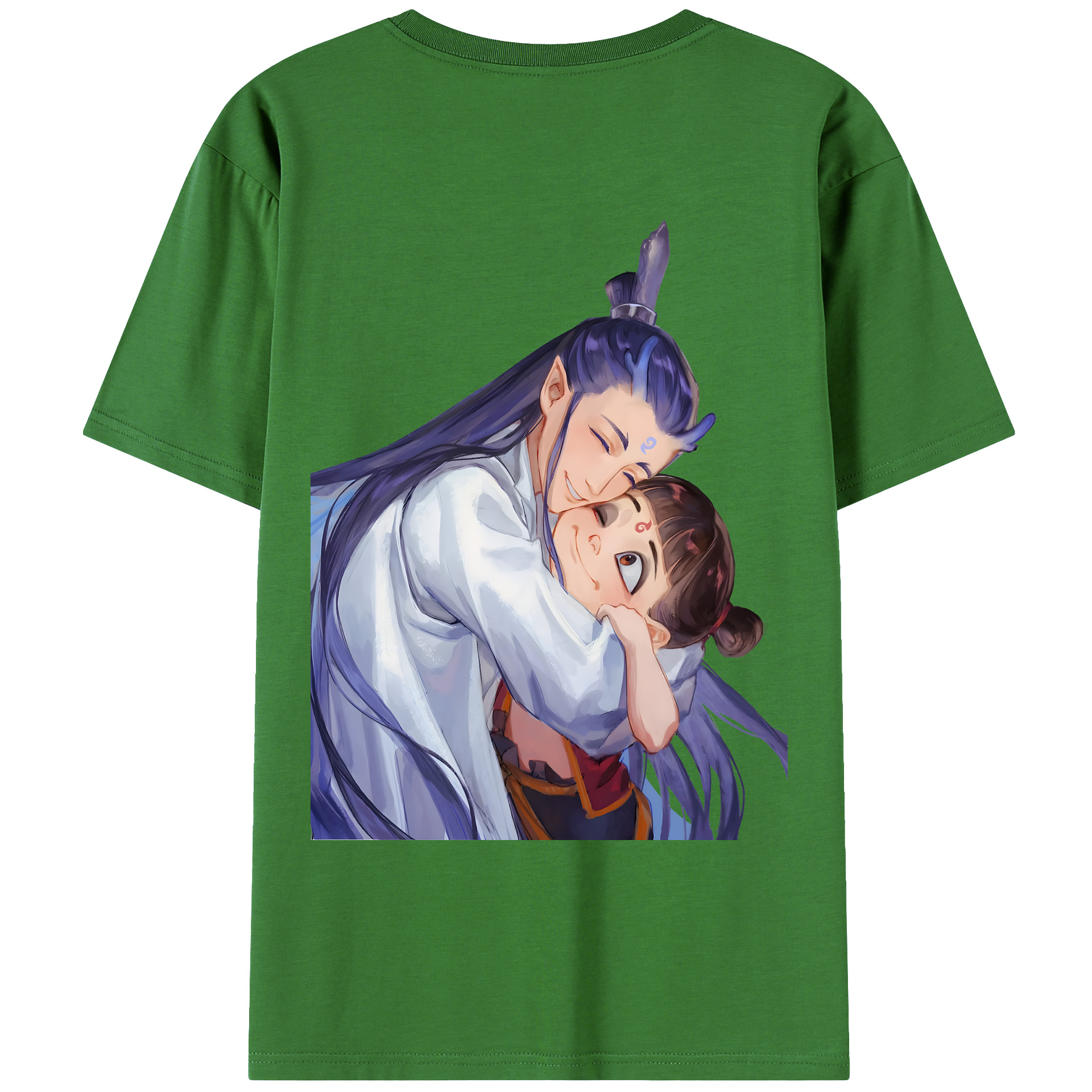 （画像用） Ne Zha 2 ナタ 魔童の大暴れ レディース半袖Tシャツ(バックプリント)